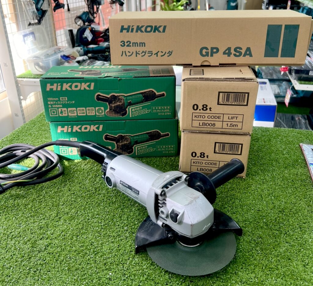 Hikoki/ハイコーキグラインダー・KITO/キトーレバーブロック他