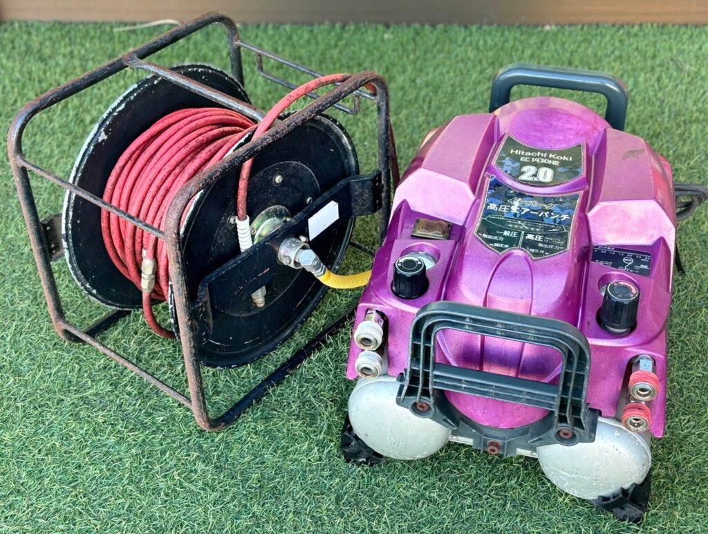 日立/HITACHI 高圧エアコンプレッサ EC1430H2 2.0 インバータ 50/60Hz 充填時間2分33秒