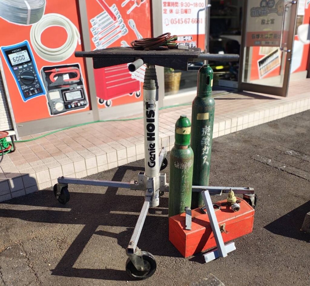 【出張買取】富士市 REX/レッキス ネジ切 80A 牛若・GENIE/ジーニー HOIST