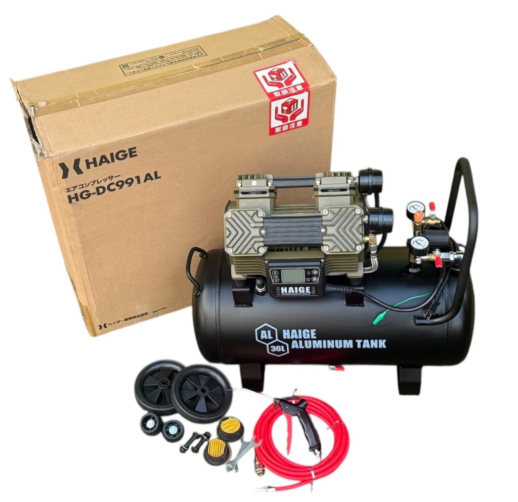 HAIGE/ハイガー エアコンプレッサー HG-DC991AL