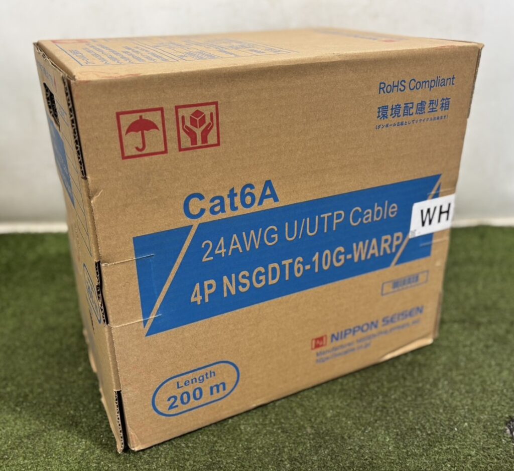 日本製線 Cat6A UTPケーブル 4P NSGDT6-10G-WARP WH 200m