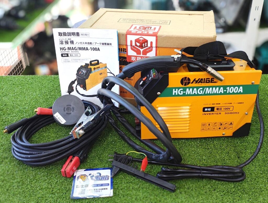 HAIGE/ハイガー インバータ直流溶接機 HG-MAG/MMA-100A