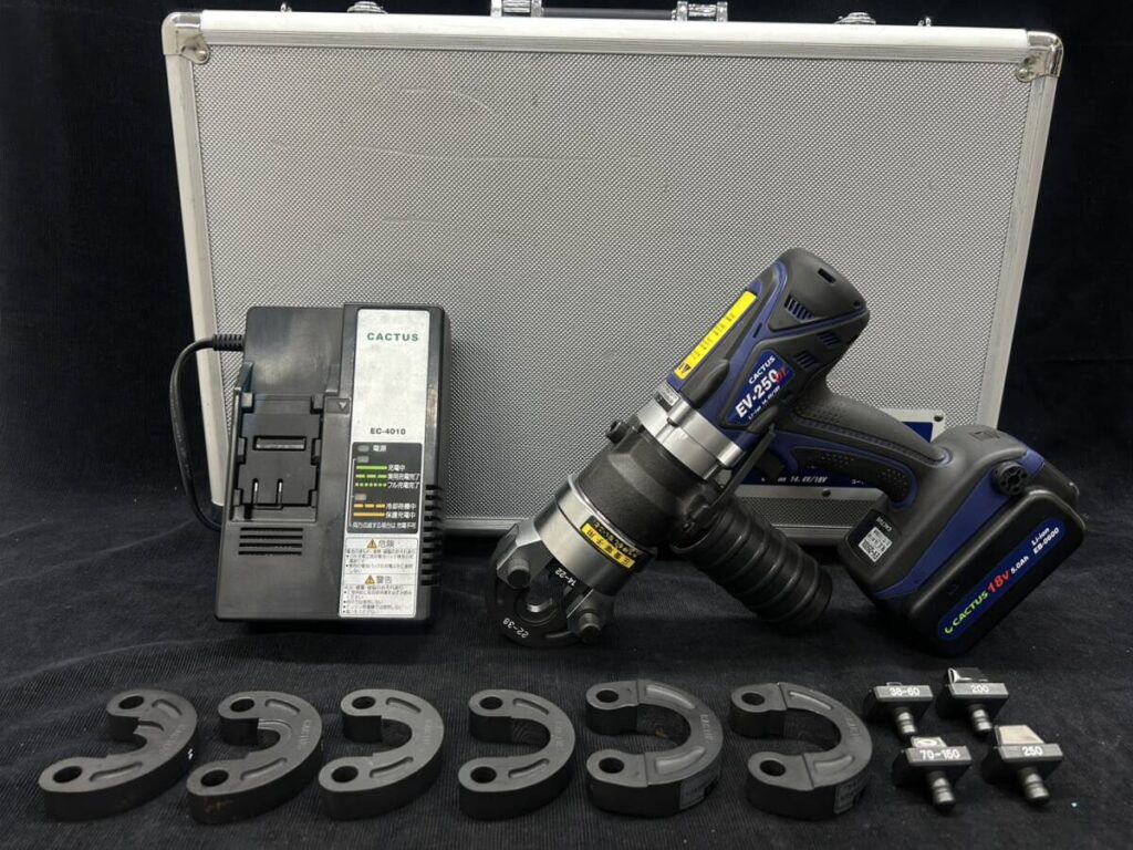 カクタス CACTUS 18V 電動油圧式 圧着工具 クリンプボーイ バッテリー1個 EV-250DL