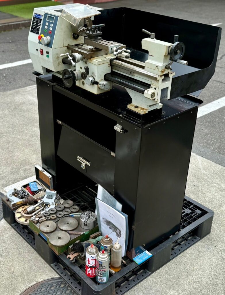 PRO SPEC/プロスペック 小型卓上旋盤 PSL450-VDR 専用台 取説 付属品多数付