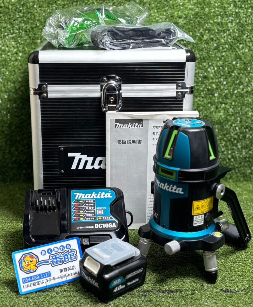 makita/マキタ 充電式高輝度グリーンレーザー SK312GD ※屋内外兼用・おおがね・通り芯＋ろく