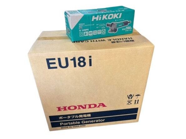 HONDA ポータブル発電機 EU18i HiKOKI ディスクグラインダ G 10SP5