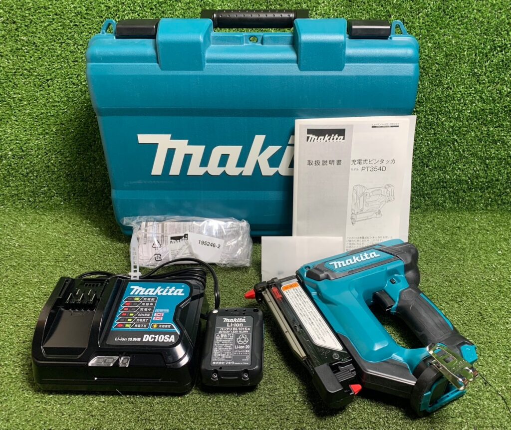 makita/マキタ 10.8V 充電式ピンタッカ PT354DSH バッテリー(BL1015) 充電器(DC10SA)