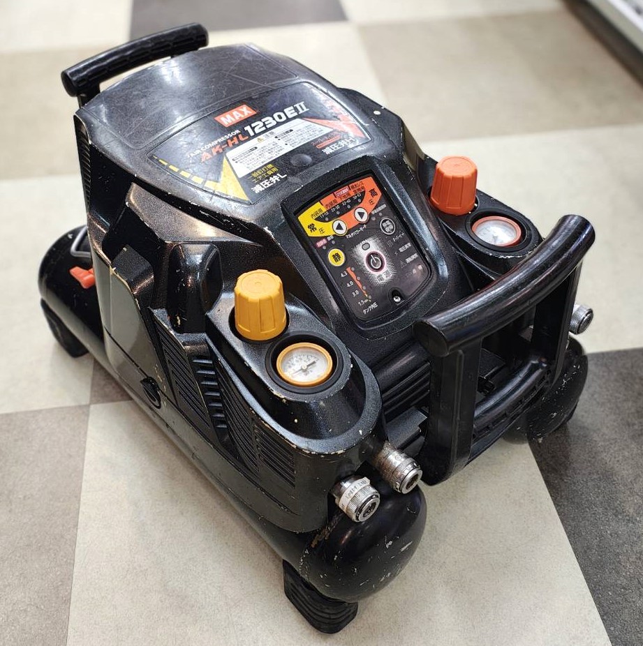 【出張買取】富士市 MAX/マックス エアコンプレッサー AK-HL1230E2 Ⅱ 満充填約4分33秒
