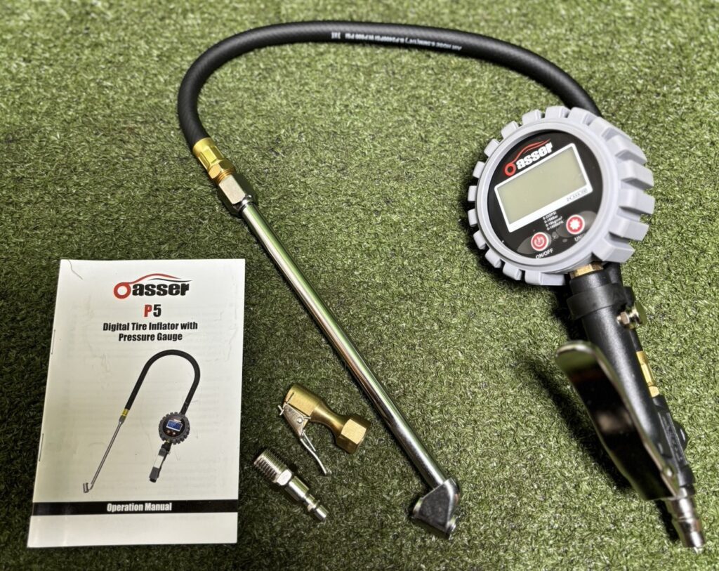 Oasser タイヤ/エアゲージ デジタル式 P5 ※測定値 1800KPA