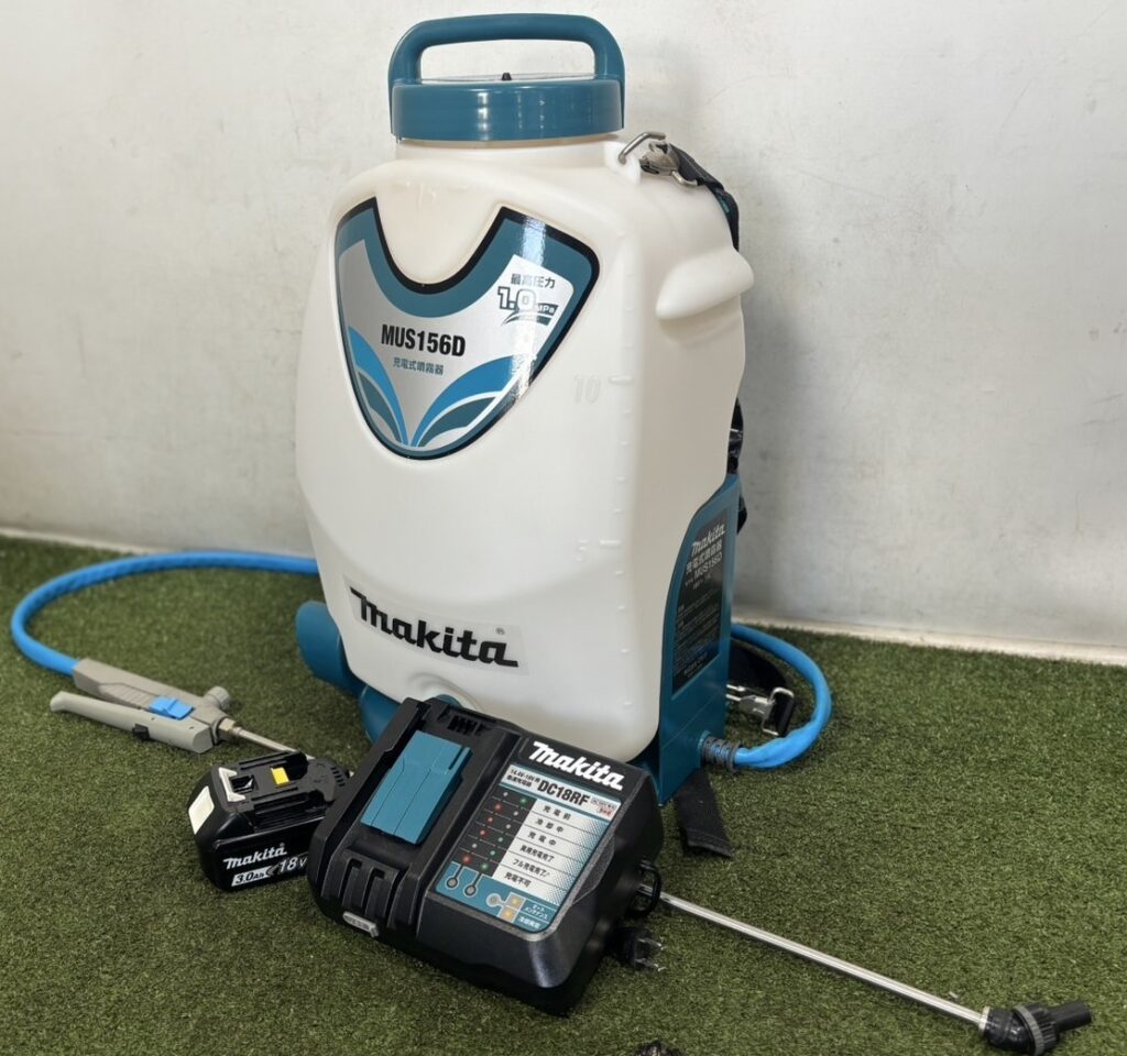 【出張買取　静岡市】makita/マキタ 充電式噴霧器 【BL1830 バッテリ・充電器付】 18V 15L MUS156DRF