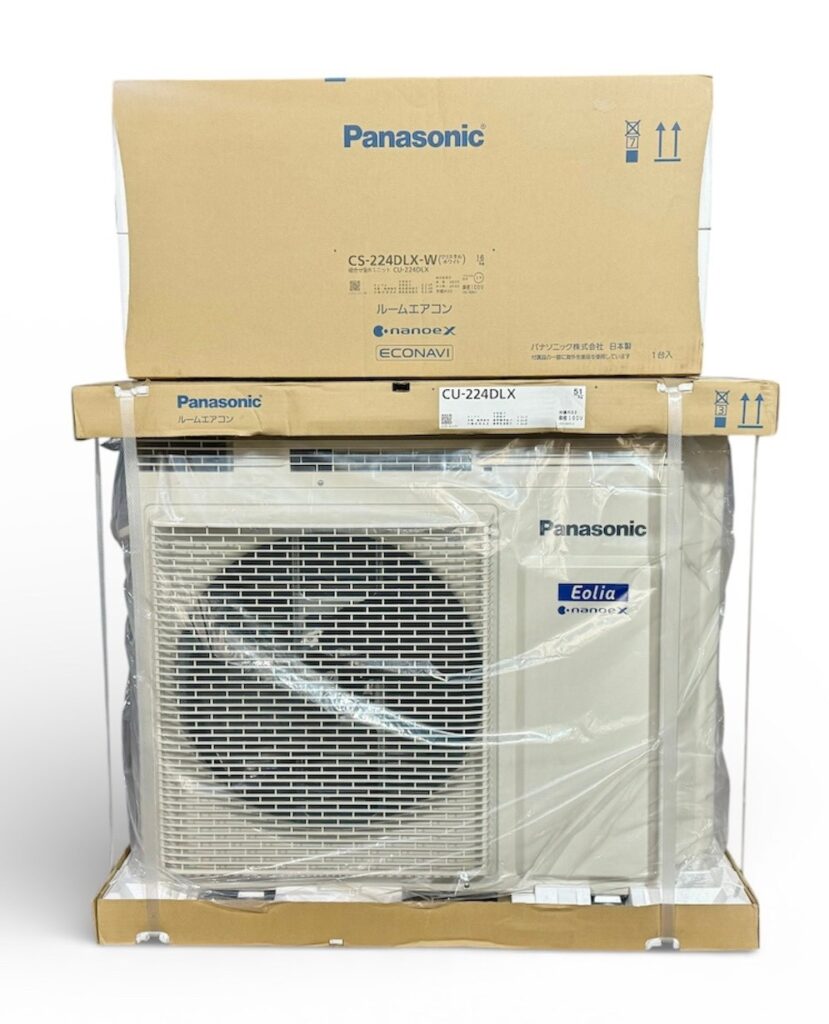 Panasonic/パナソニック ルームエアコン LXシリーズ 100V 6畳 2.2kW エオリア クリスタルホワイト 2024年モデル CS-224DLX-W+CU-224DLX